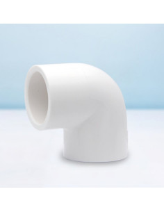 FC, CODO PARA ENCOLAR BLANCO 90º - 25 mm.