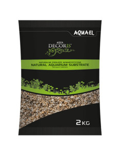 AQUAEL, NATURAL MULTICOLORED GRAVEL 1.4/2 mm. - 2 kg.