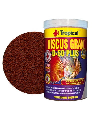 TROPICAL, DISCUS GRAN D-50 PLUS Granulado - 100 ml.